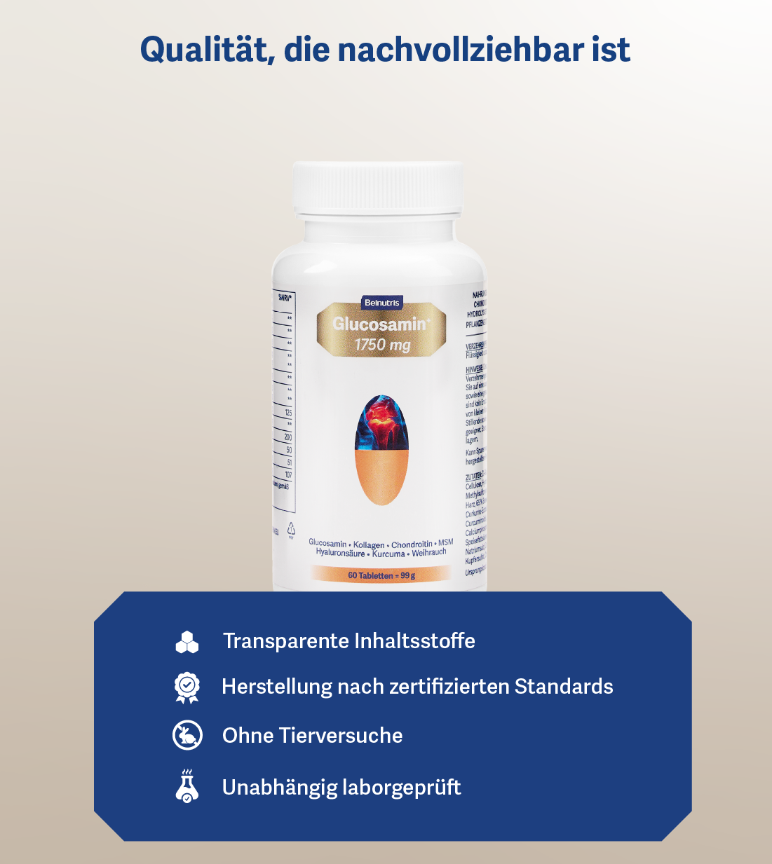Glucosamin+ 1750 mg - Belnutris