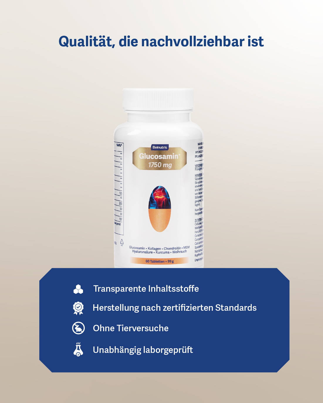 Glucosamin+ 1750 mg - Belnutris